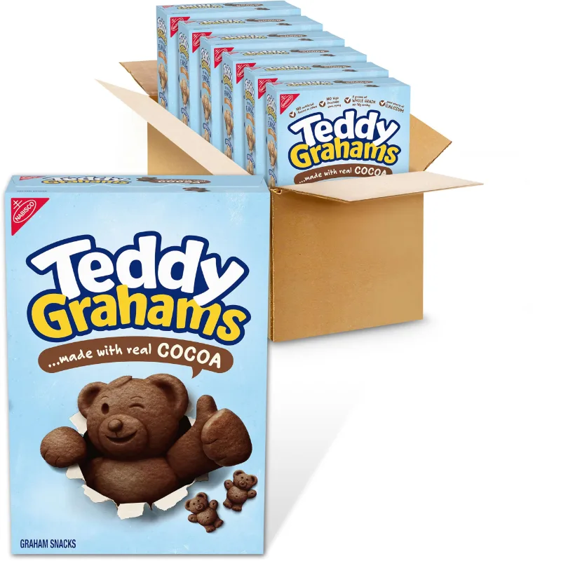 Teddy Grahams Chocolate Graham Snacks, 10 oz boxes