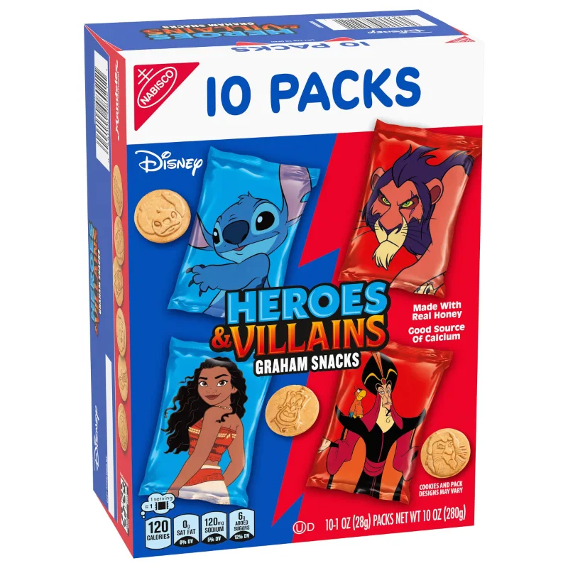 Disney Heroes and Villains Graham Snacks, 1 oz snack packs, photo 2