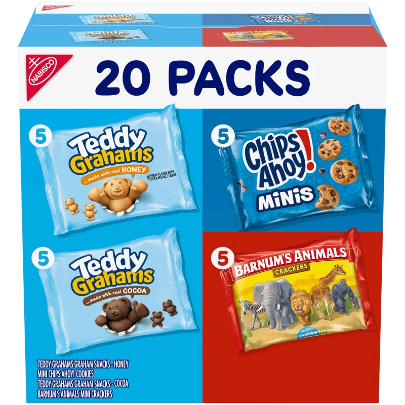 Nabisco Fun Shapes Variety Pack with Teddy Grahams package